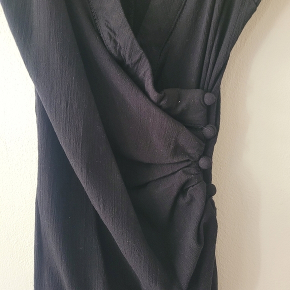 Free People Intimately Dylan Mini Wrap Dress Black Size XS Bodycon - Picture 6 of 11